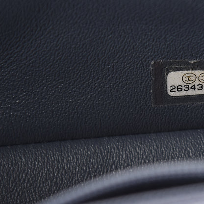 Chanel Caviar Quilted Mini Rectangular Flap Dark Grey 7 of 9