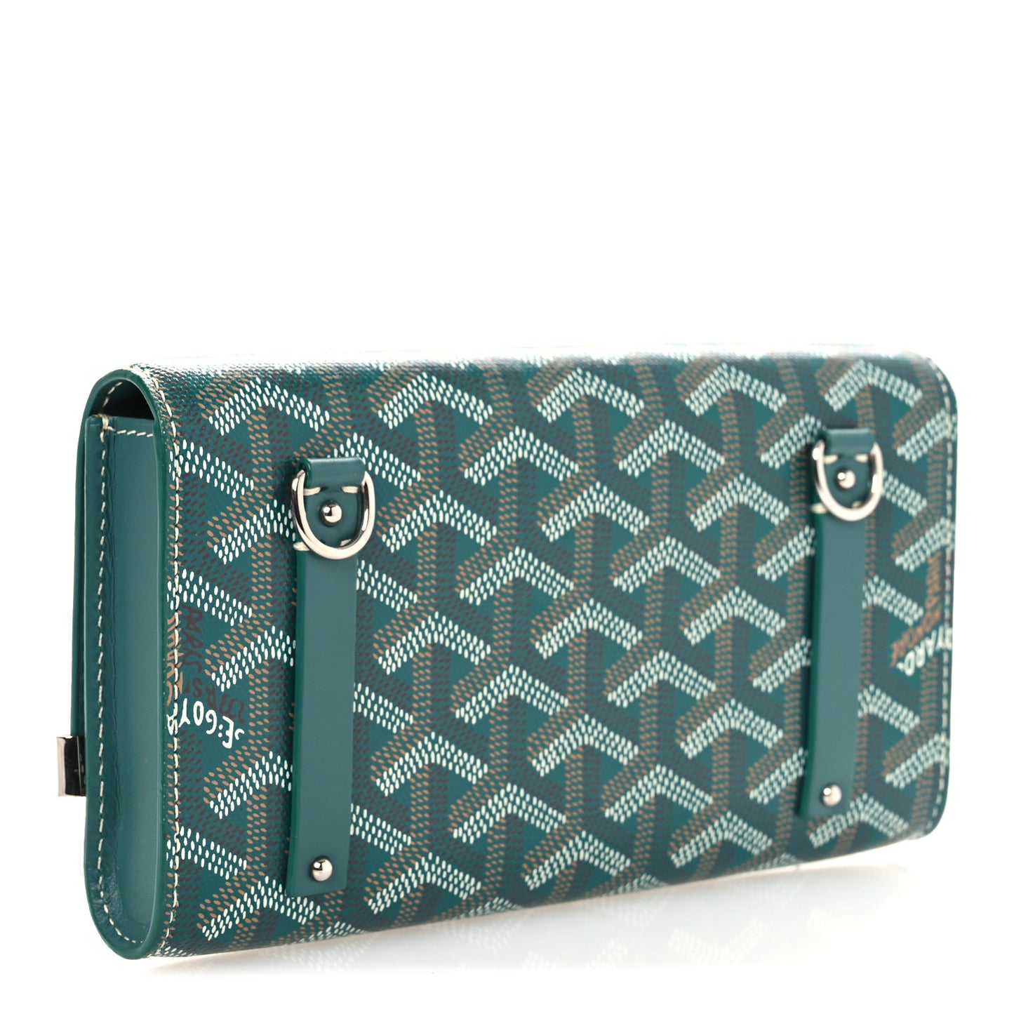 Goyardine Monte Carlo Bois Clutch Green