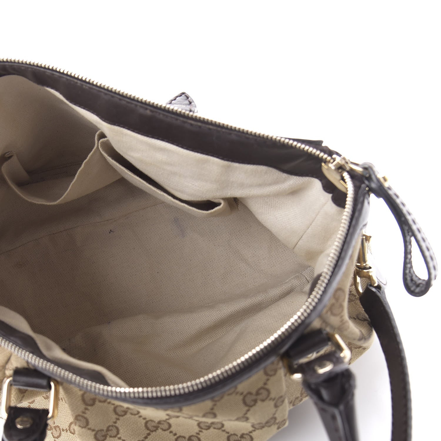 Gucci Monogram Medium Sukey Top Handle Dark Brown 5 of 10