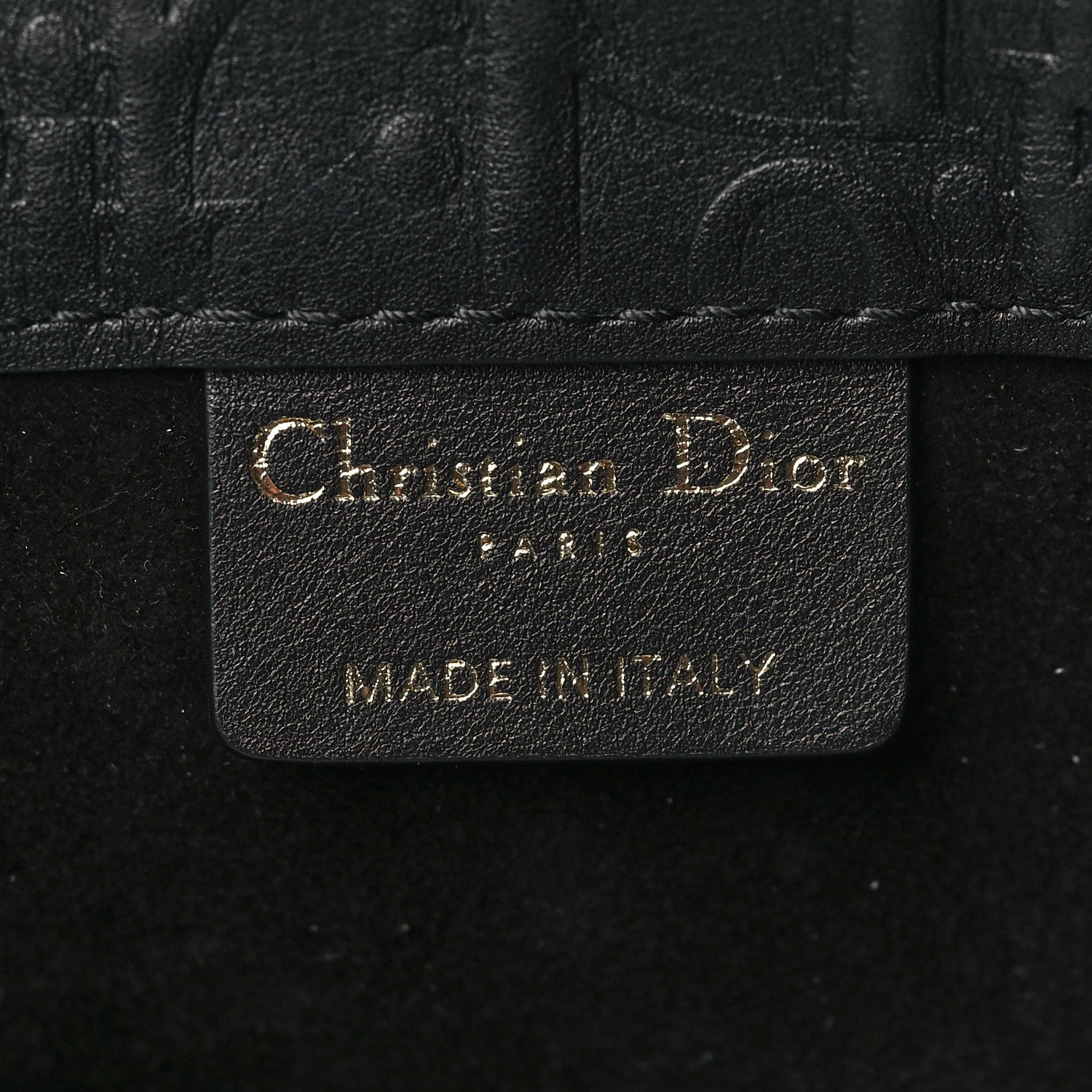Christian Dior Oblique Calfskin Embossed Medium Book Tote Black 6 of 10