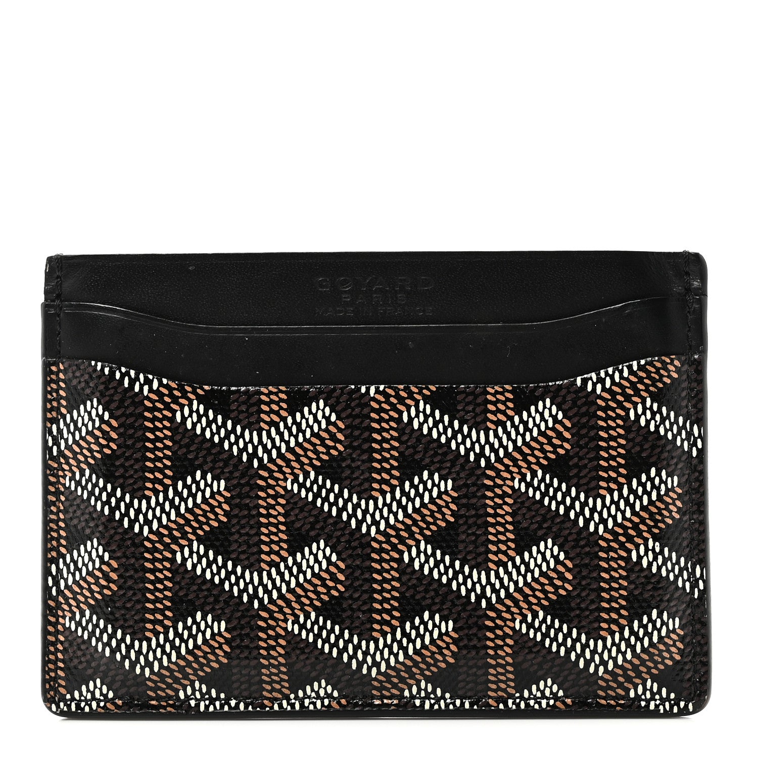 Goyard Goyardine Saint Sulpice Card Holder Black 1 of 8