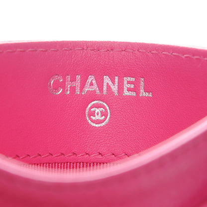 Chanel Caviar Quilted Card Holder Pink 6 of 8