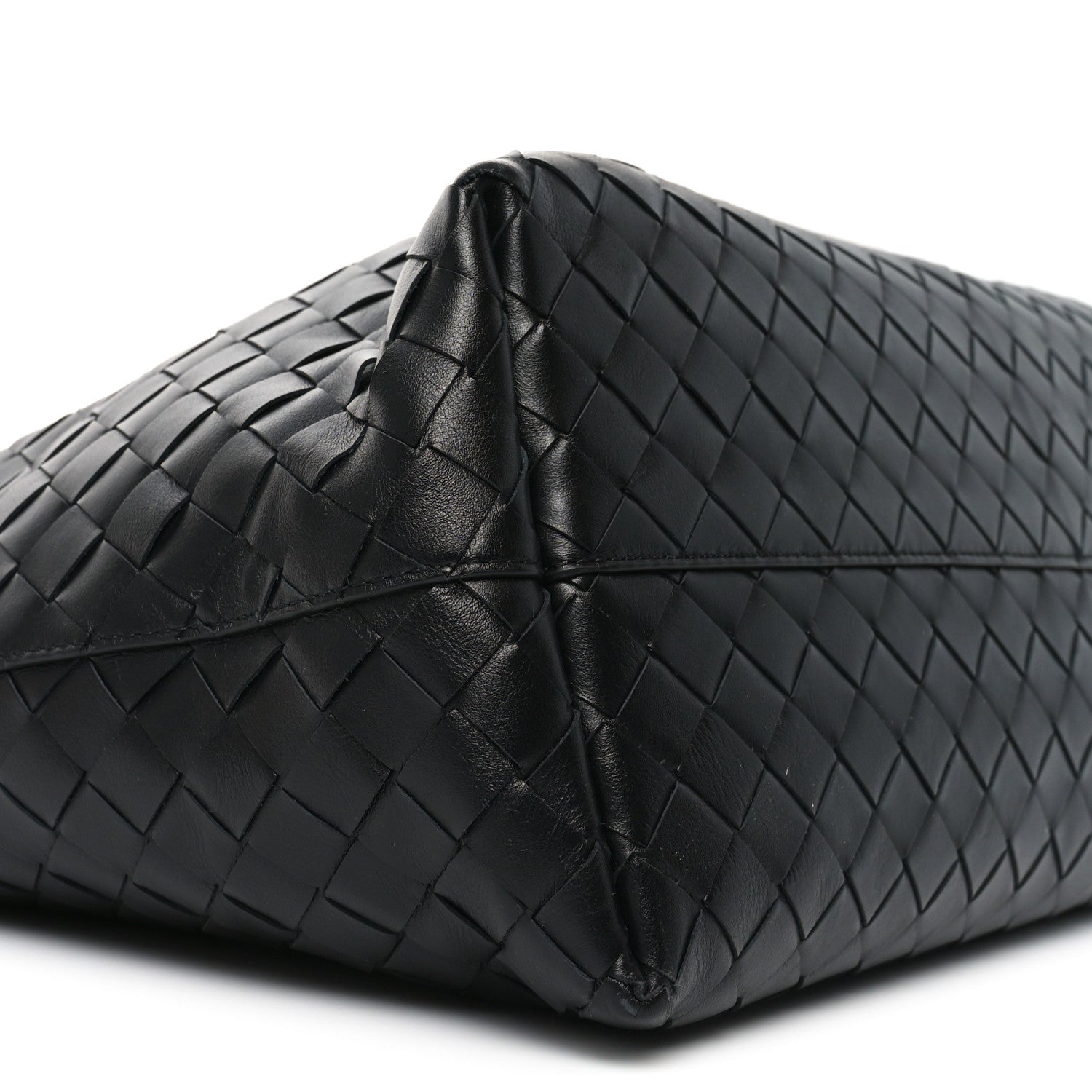 Bottega Veneta Calfskin Intrecciato Small Zipped Tote Black 10 of 11