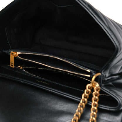 Saint Laurent Calfskin Y Quilted Monogram Medium Loulou Chain Satchel Black 10 of 15