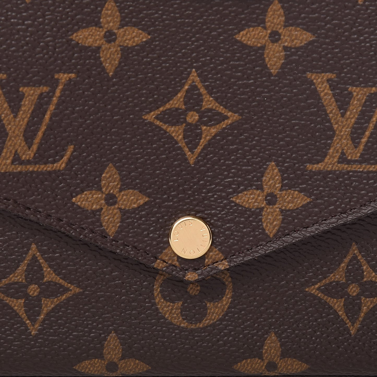 Monogram Pochette Felicie Chain Wallet Fuchsia