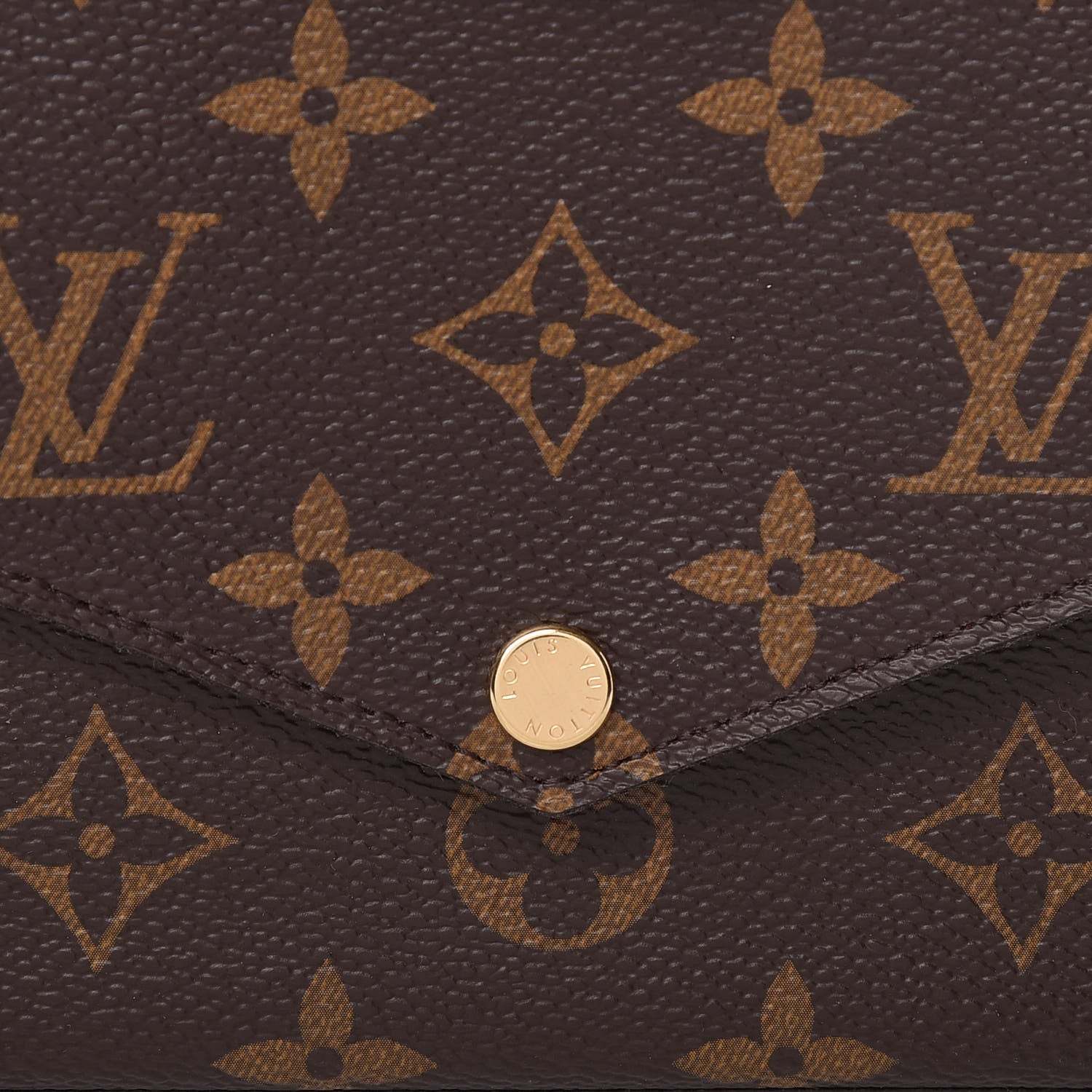 Louis Vuitton Monogram Pochette Felicie Chain Wallet Fuchsia 9 of 11
