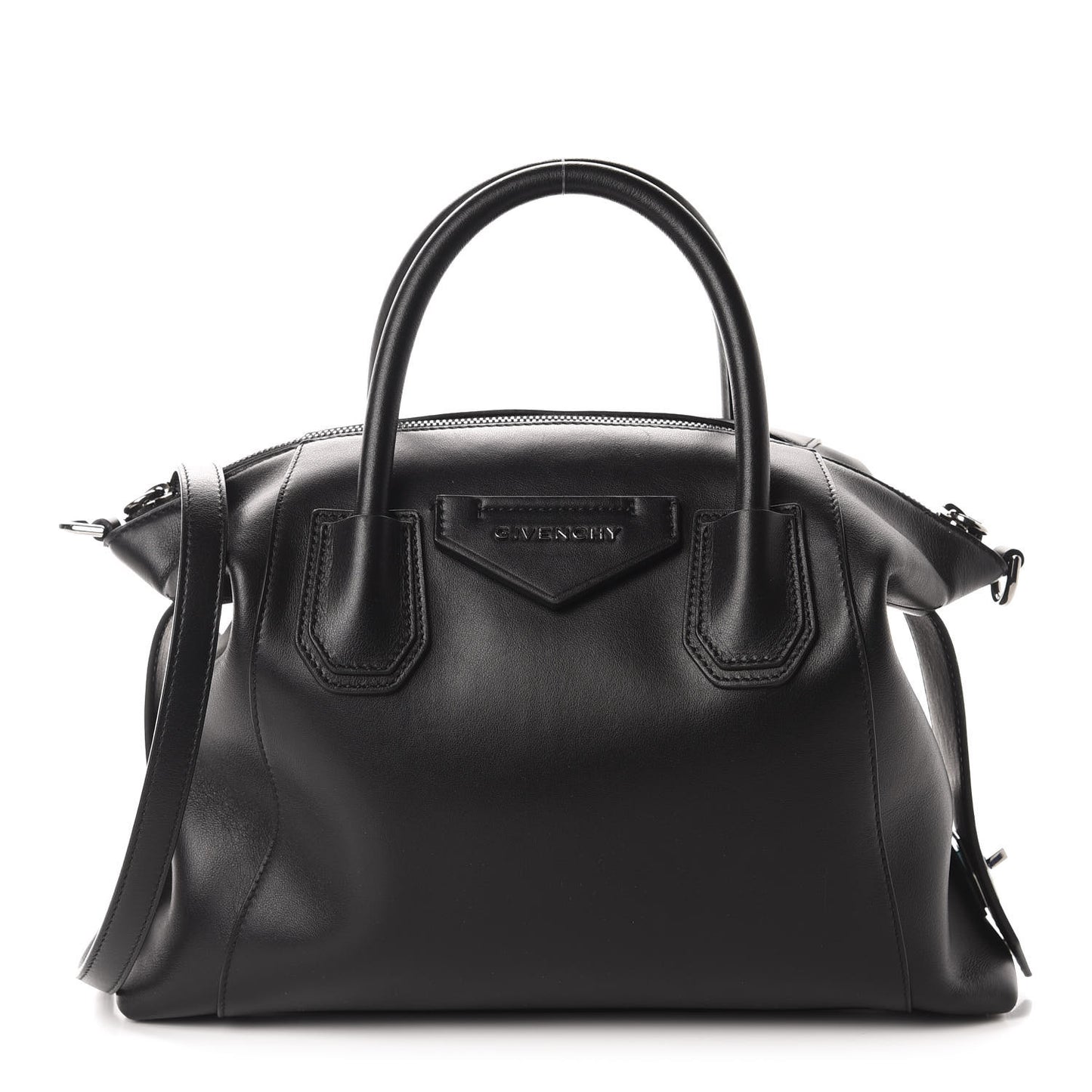 Smooth Calfskin Small Soft Antigona Black