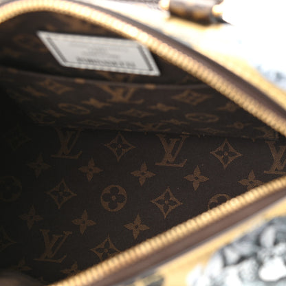 Louis Vuitton X FORNASETTI Calfskin Fornasetti Speedy Bandouliere 25 Gold 5 of 10