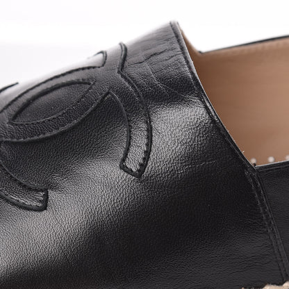 Chanel Lambskin CC Espadrilles 40 Black 11 of 12