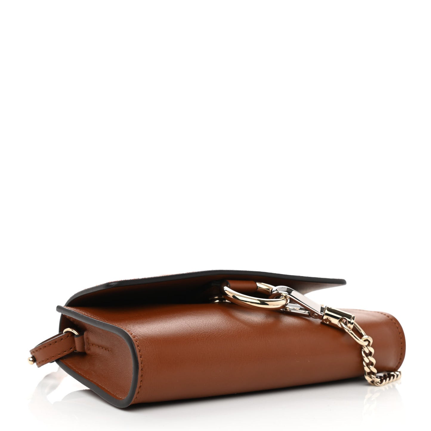 Suede Calfskin Mini Faye Shoulder Bag Tobacco