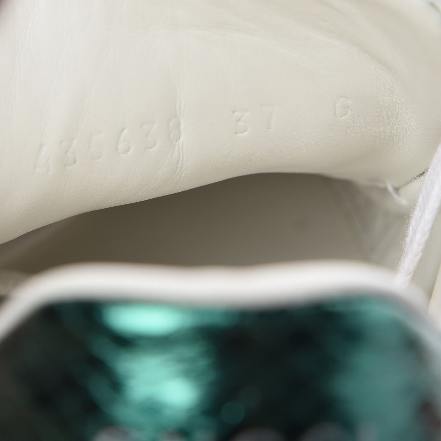 Gucci Calfskin Web Heart Embroidered Womens Ace Sneakers 37 White 8 of 16