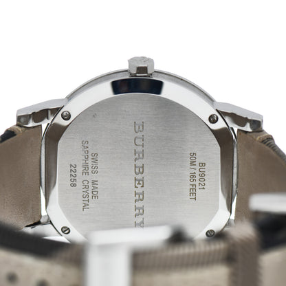 Burberry Stainless Steel Calfskin 38mm Quartz Watch Khaki BU9021 4 of 4