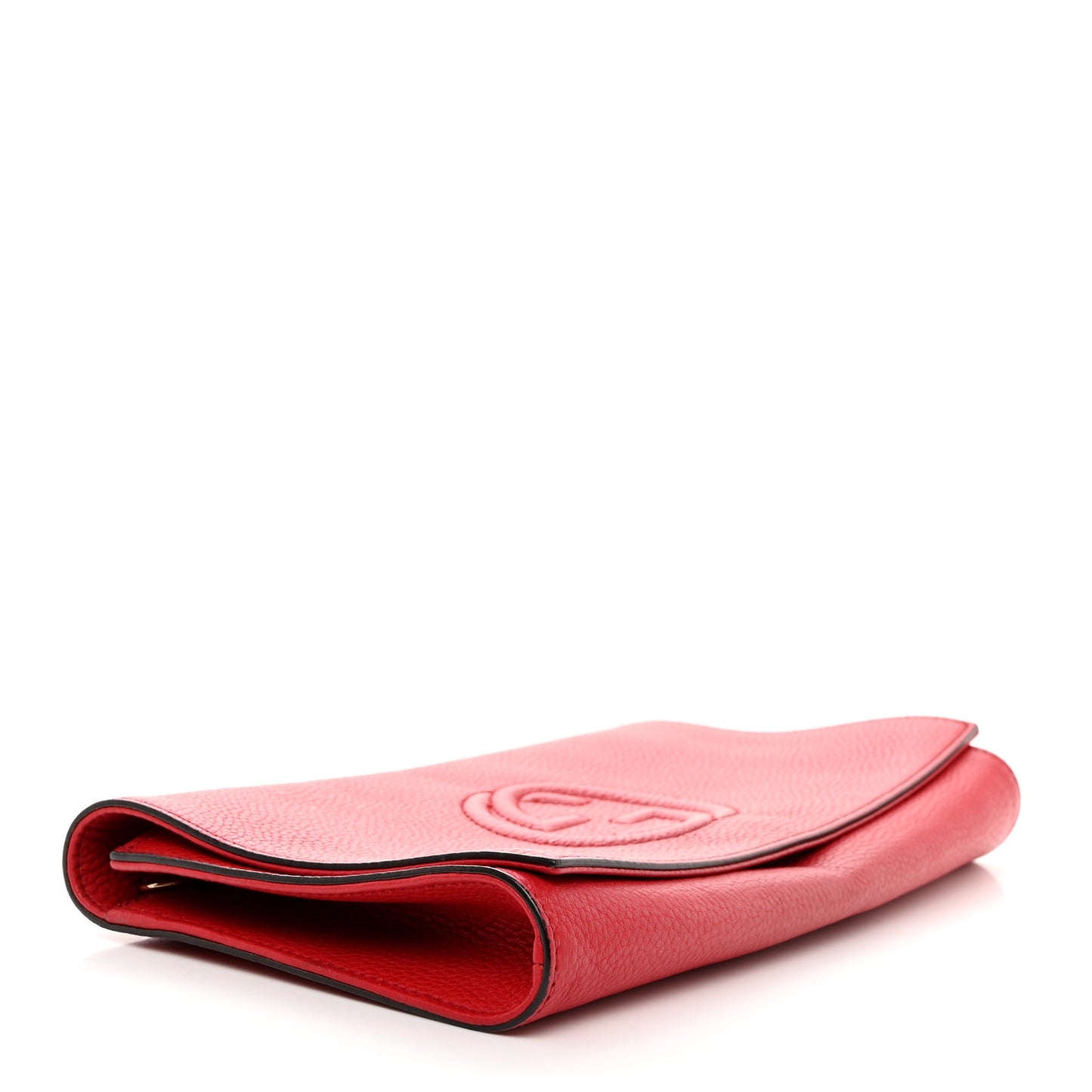 Soft Patent Medium Soho Clutch Red