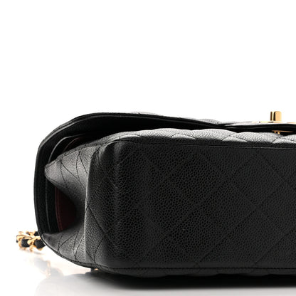 Chanel Caviar Quilted Jumbo Double Flap Black 8 of 10