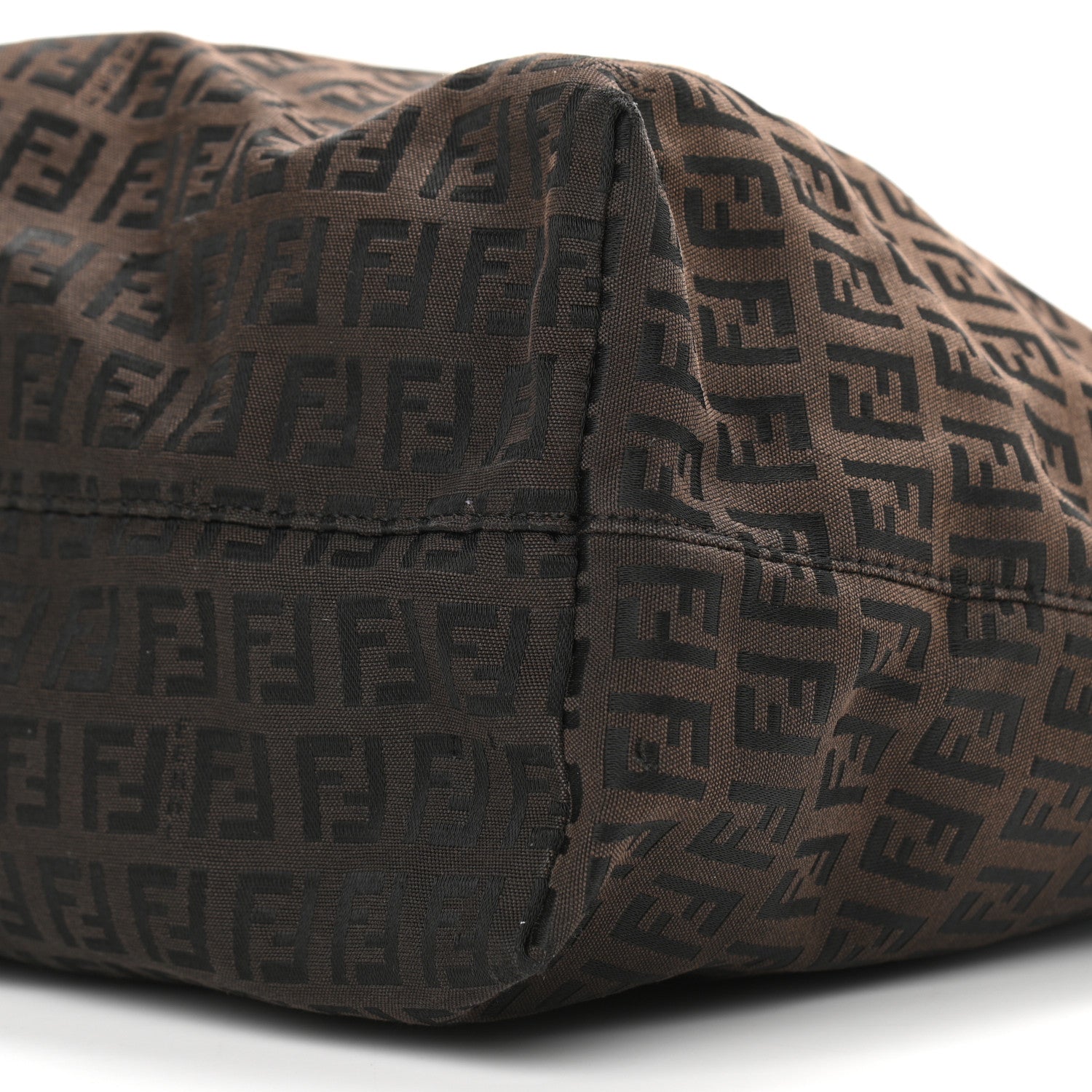 Fendi Zucchino Shopping Tote Dark Brown 9 of 11