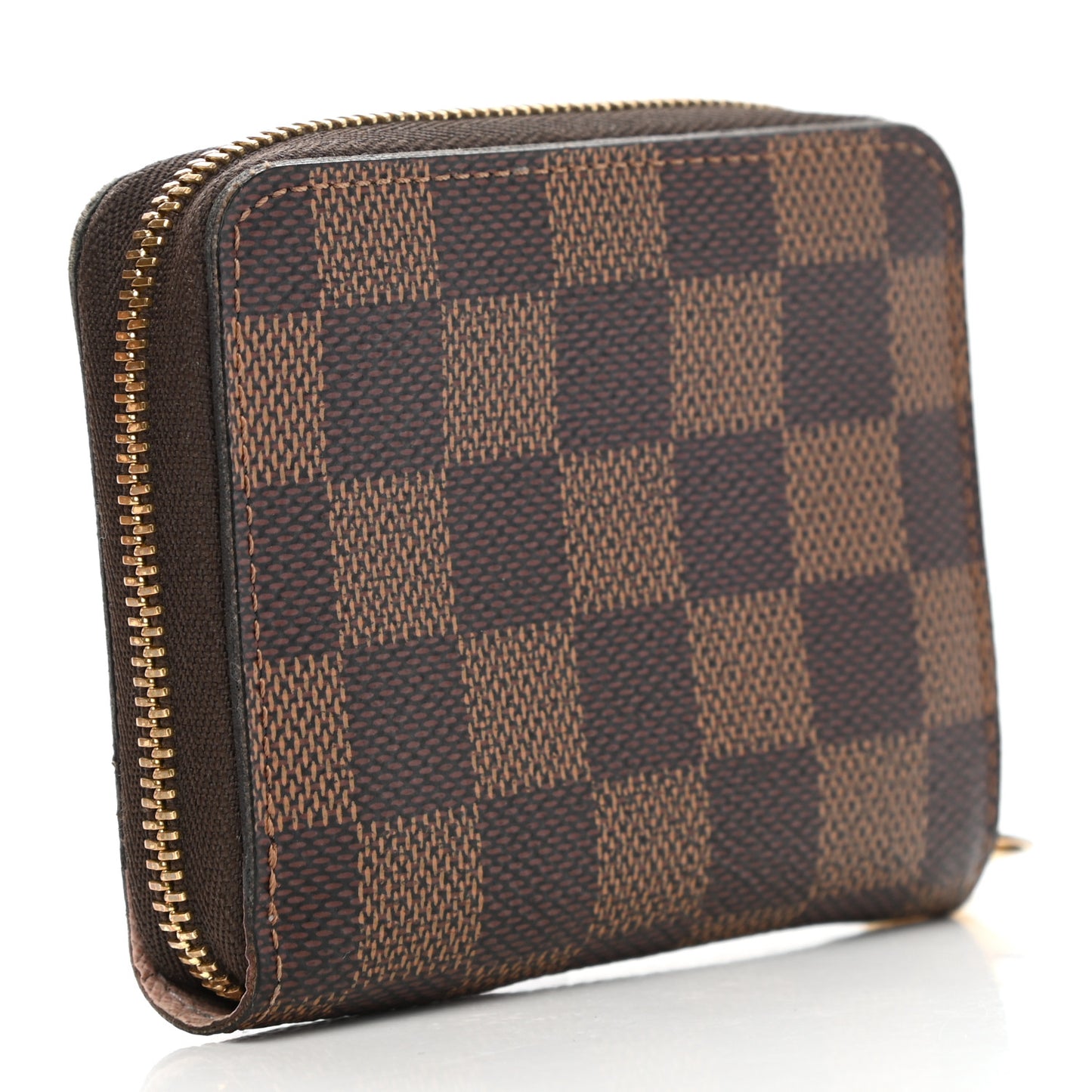 Damier Ebene Zippy Coin Purse Rose Ballerine