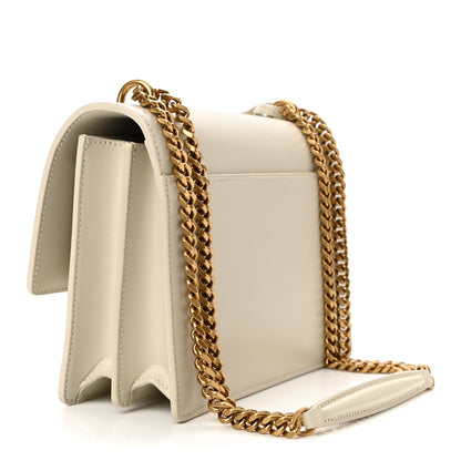Saint Laurent Calfskin Medium Monogram Sunset Blanc Vintage 3 of 11