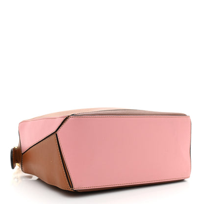 Loewe Calfskin Small Puzzle Bag Tan Medium Pink 4 of 9