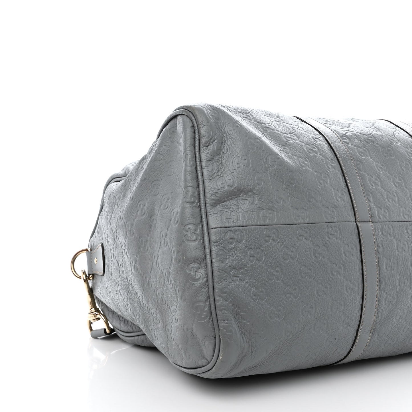 Guccissima Medium Carry On Duffle Light Blue