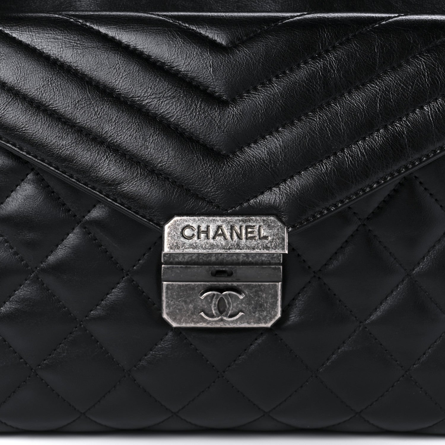 Chanel Aged Calfskin Quilted Mad About Quilting Hobo Black 7 of 9
