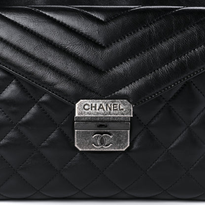 Chanel Aged Calfskin Quilted Mad About Quilting Hobo Black 7 of 9