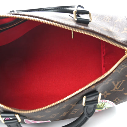 Louis Vuitton Monogram My World Tour Speedy Bandouliere 30 Black 4 of 7