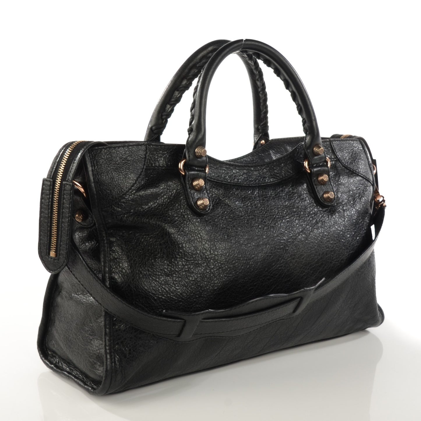 Agneau Giant 12 Rose Gold Hardware City Black