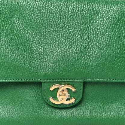 Chanel Grained Calfskin Small Souplissimo Maxi Flap Green 10 of 21