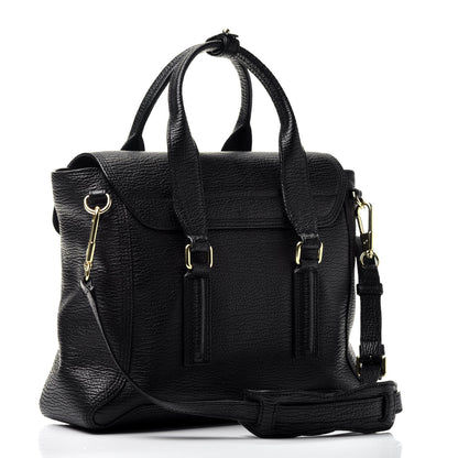 3.1 Phillip Lim Textured Calfskin Medium Pashli Satchel Black 4 of 10