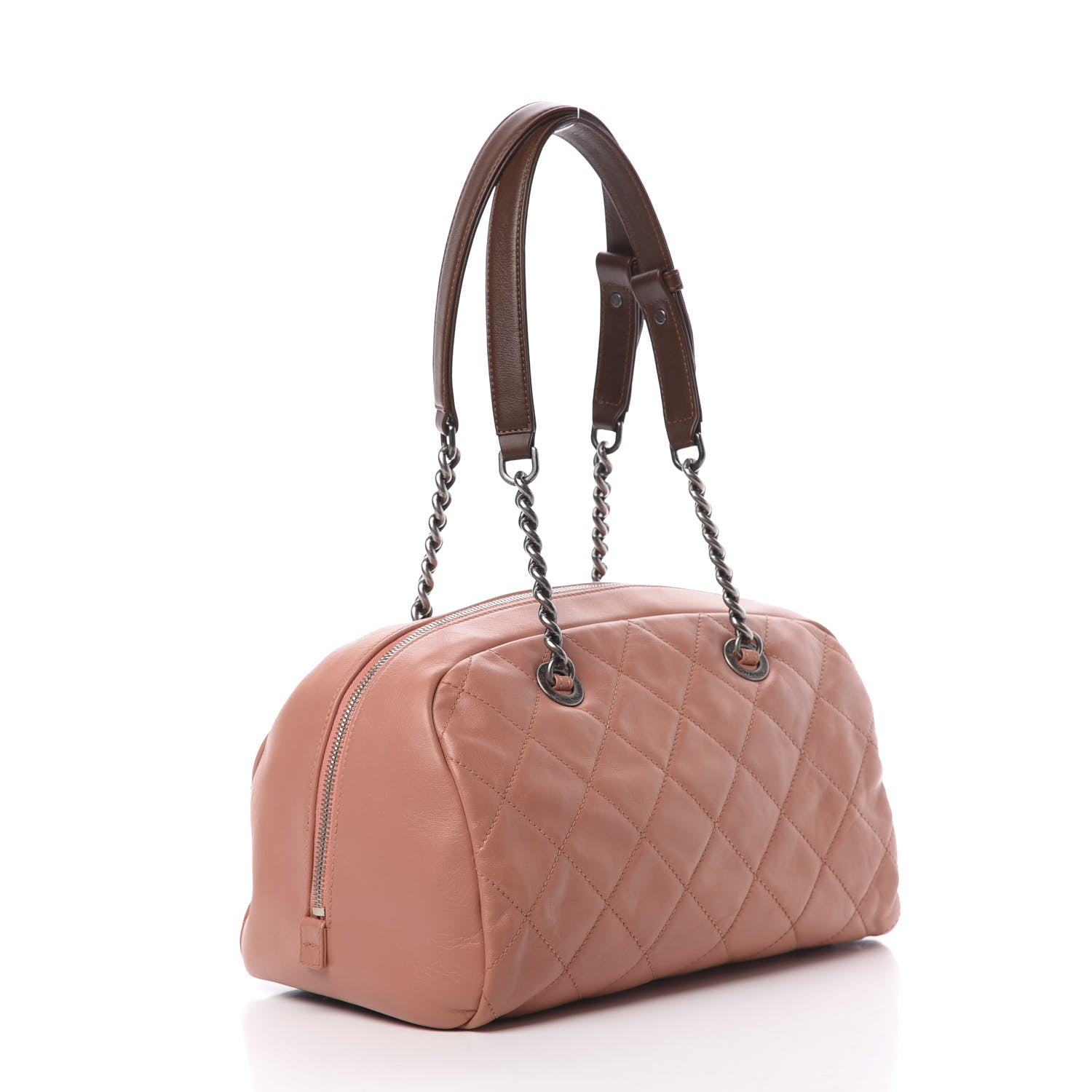 Chanel Calfskin Quilted Country Chic Bowler Pink 3 of 10