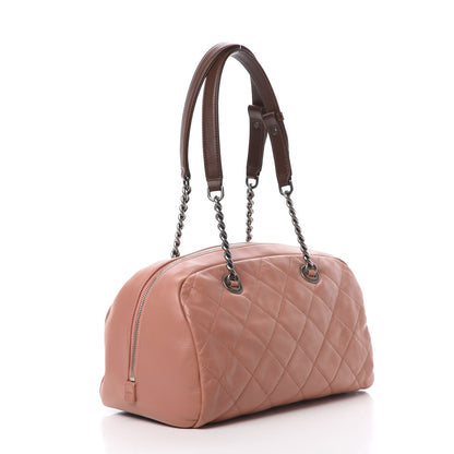 Chanel Calfskin Quilted Country Chic Bowler Pink 3 of 10