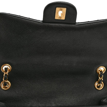 Chanel Calfskin Chevron Quilted Mini Rock The Corner Flap Black 11 of 13
