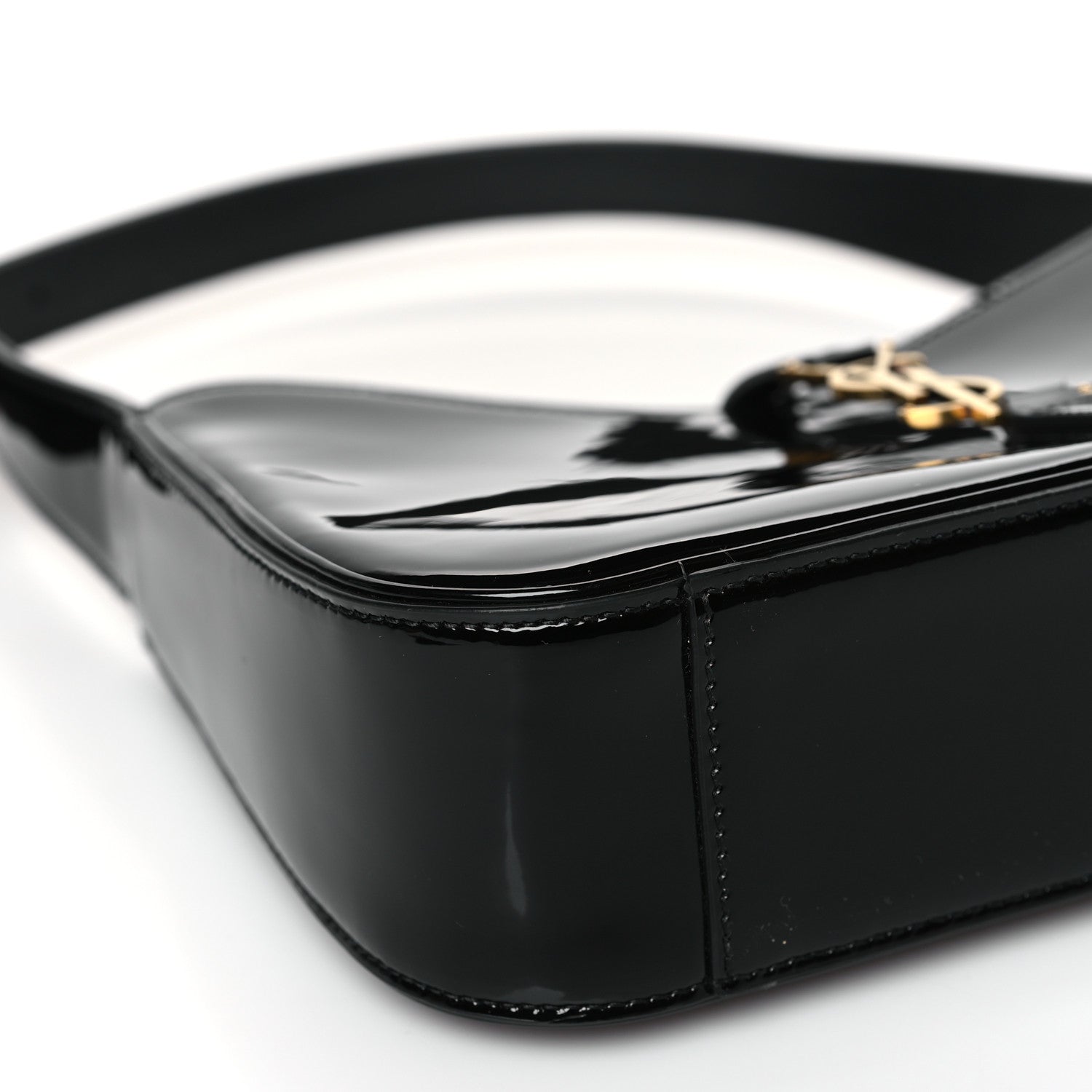 Saint Laurent Patent Le 5 A 7 Hobo Black 8 of 9