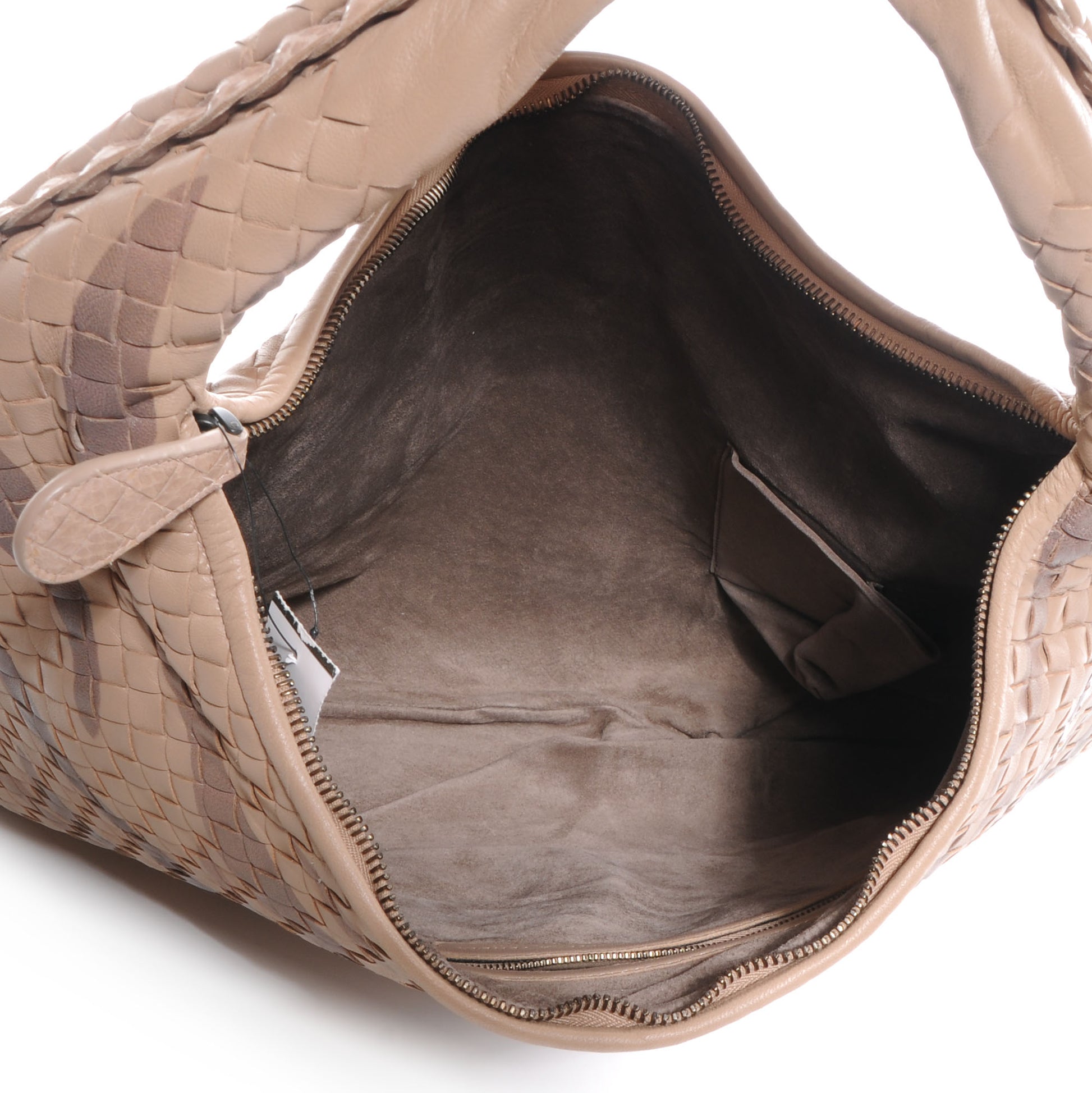 Bottega Veneta Nappa Snakeskin Intrecciato Large Veneta Tiger Print Hobo Maple 5 of 8
