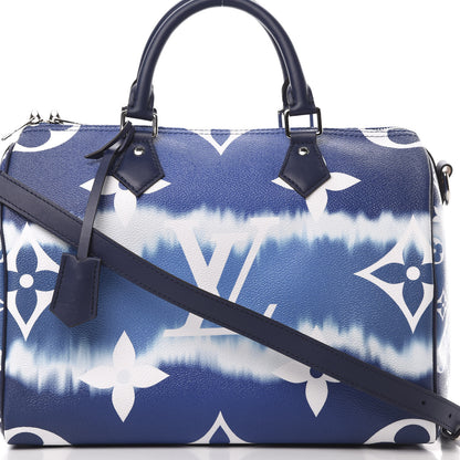 Louis Vuitton Monogram Escale Speedy Bandouliere 30 Blue 9 of 11