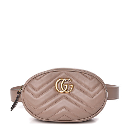 Gucci Calfskin Matelasse GG Marmont Belt Bag 65 26 Porcelain Rose 1 of 10
