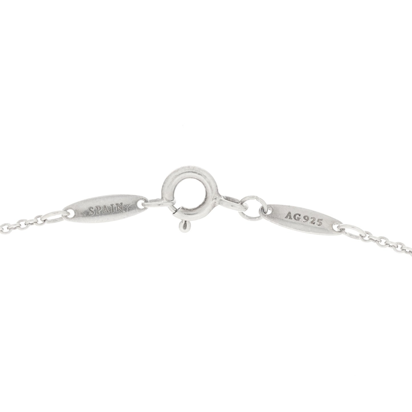 Sterling Silver Diamond .17ct Elsa Peretti Diamonds by the Yard Pendant Necklace
