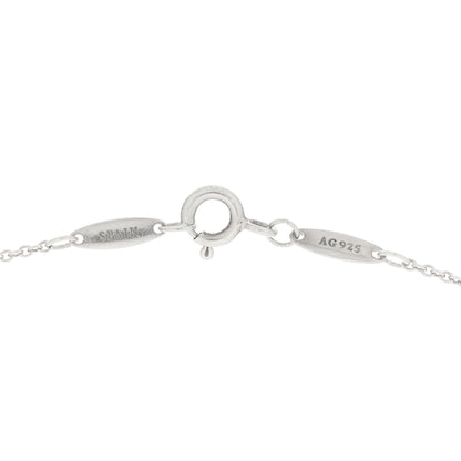 Tiffany Sterling Silver Diamond .17ct Elsa Peretti Diamonds by the Yard Pendant Necklace 4 of 6