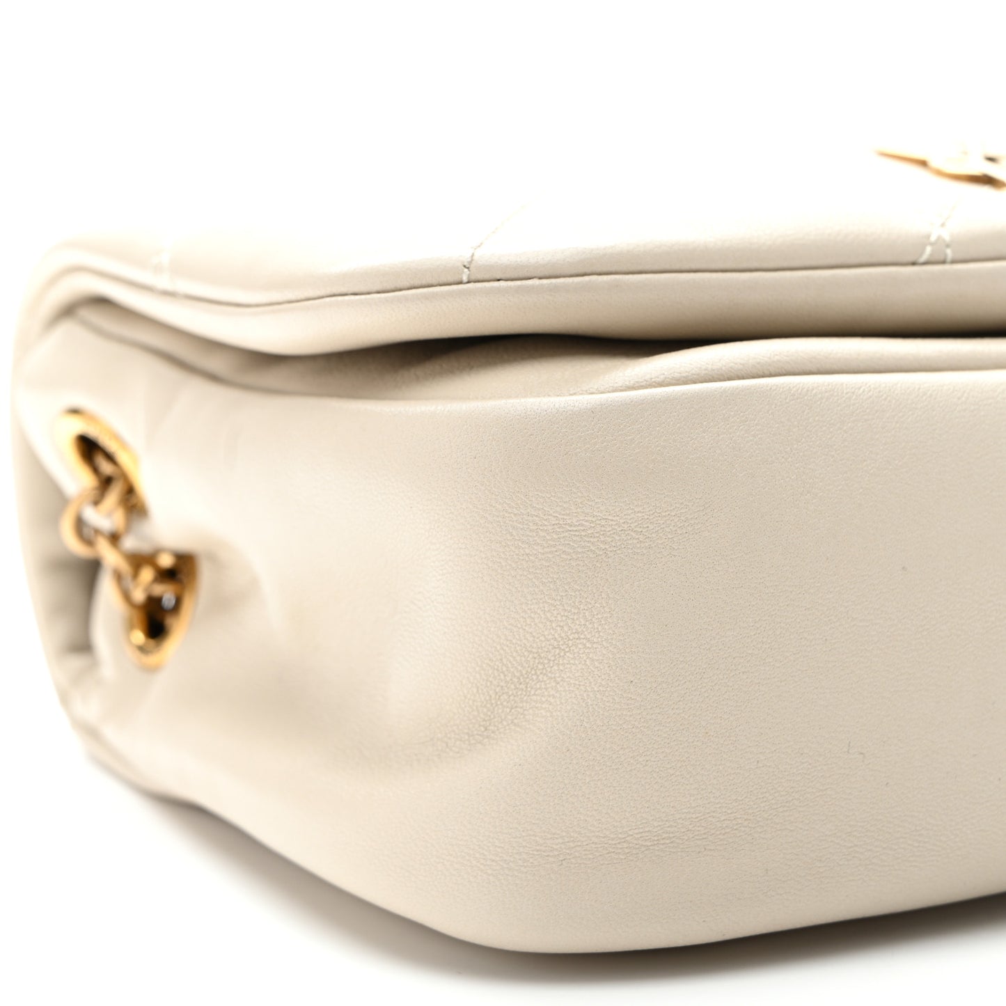 Lambskin Matelasse Monogram Mini Jamie 4.3 Blanc Vintage