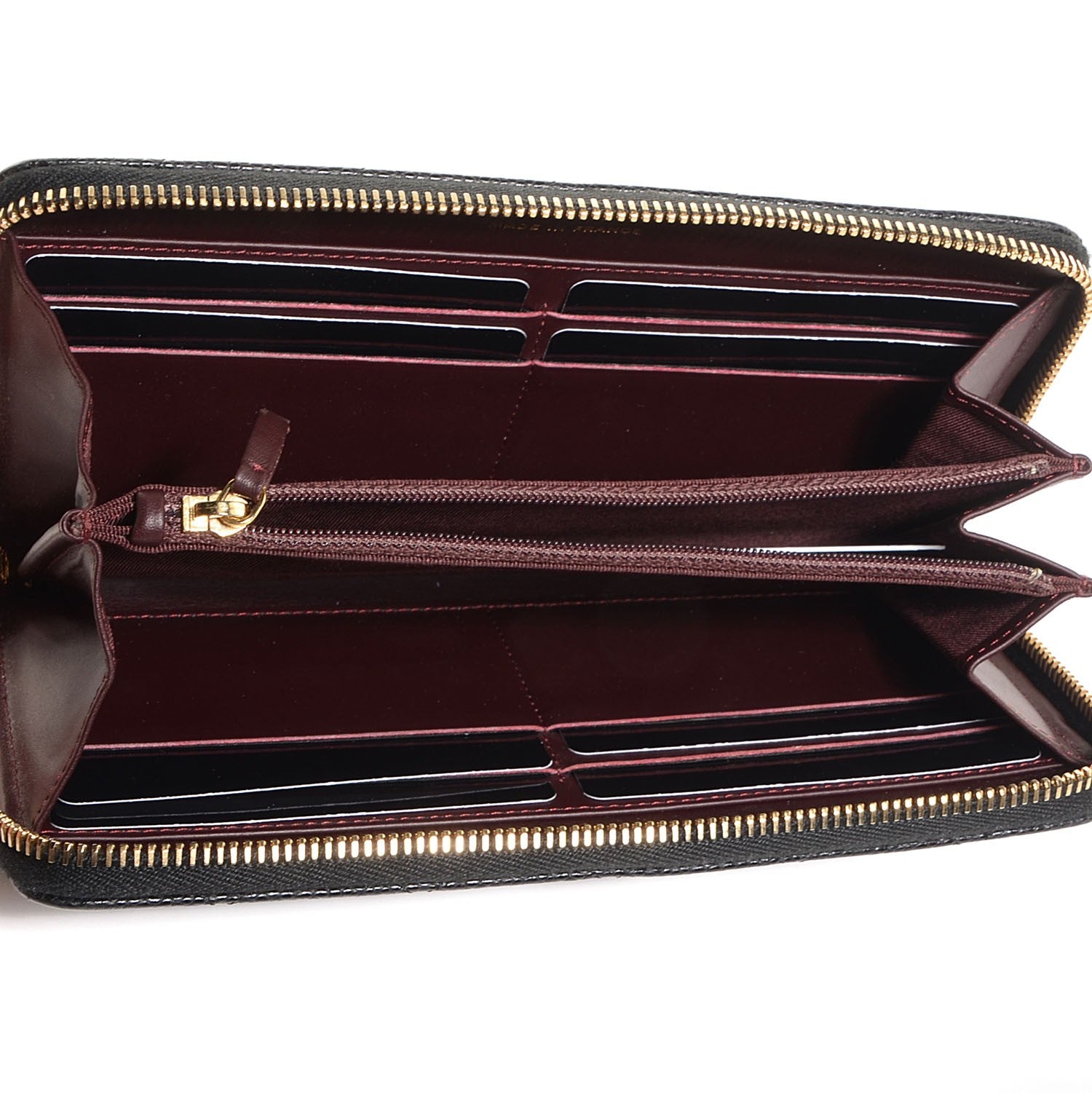 Chanel Caviar Quilted Large Gusset Zip Around Wallet Black 6 of 9