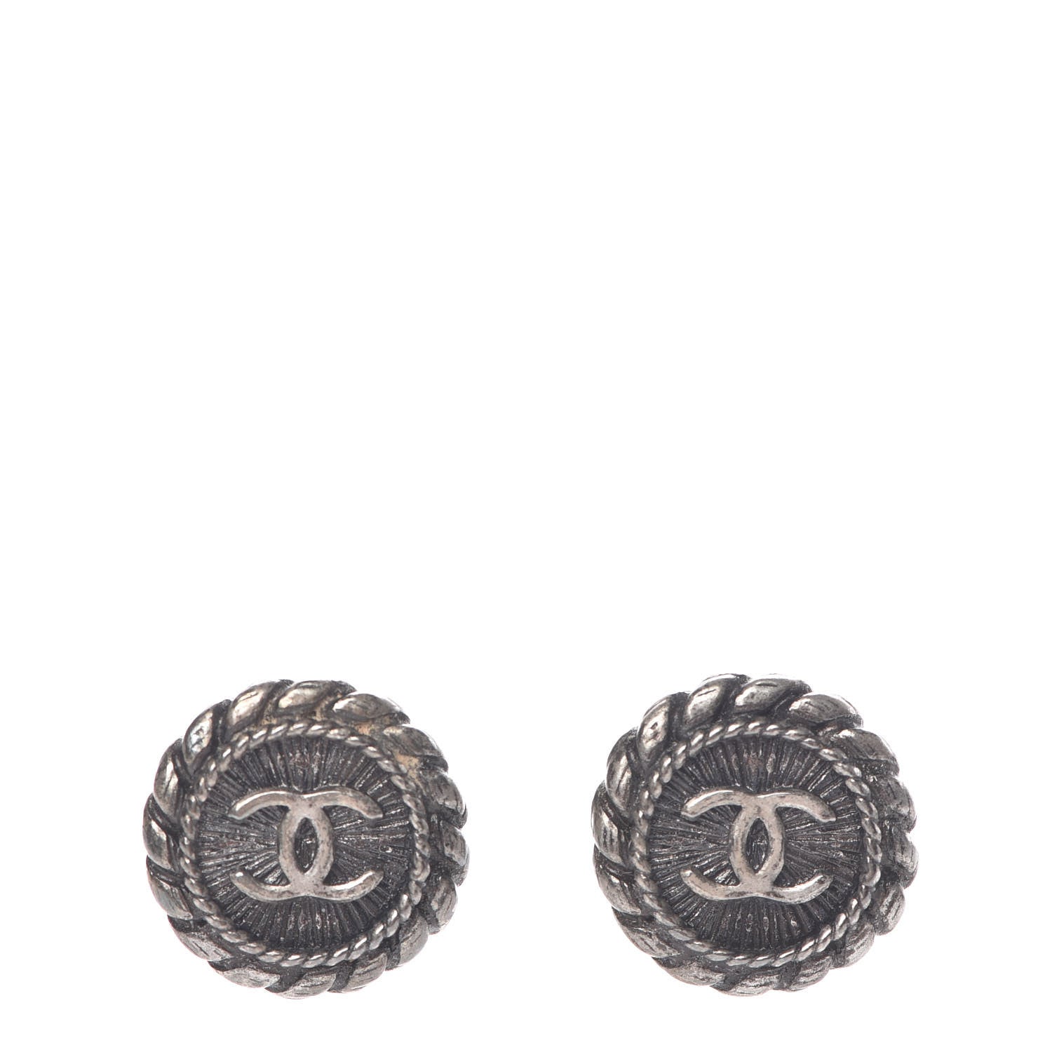 Chanel Ruthenium CC Earrings 1 of 5