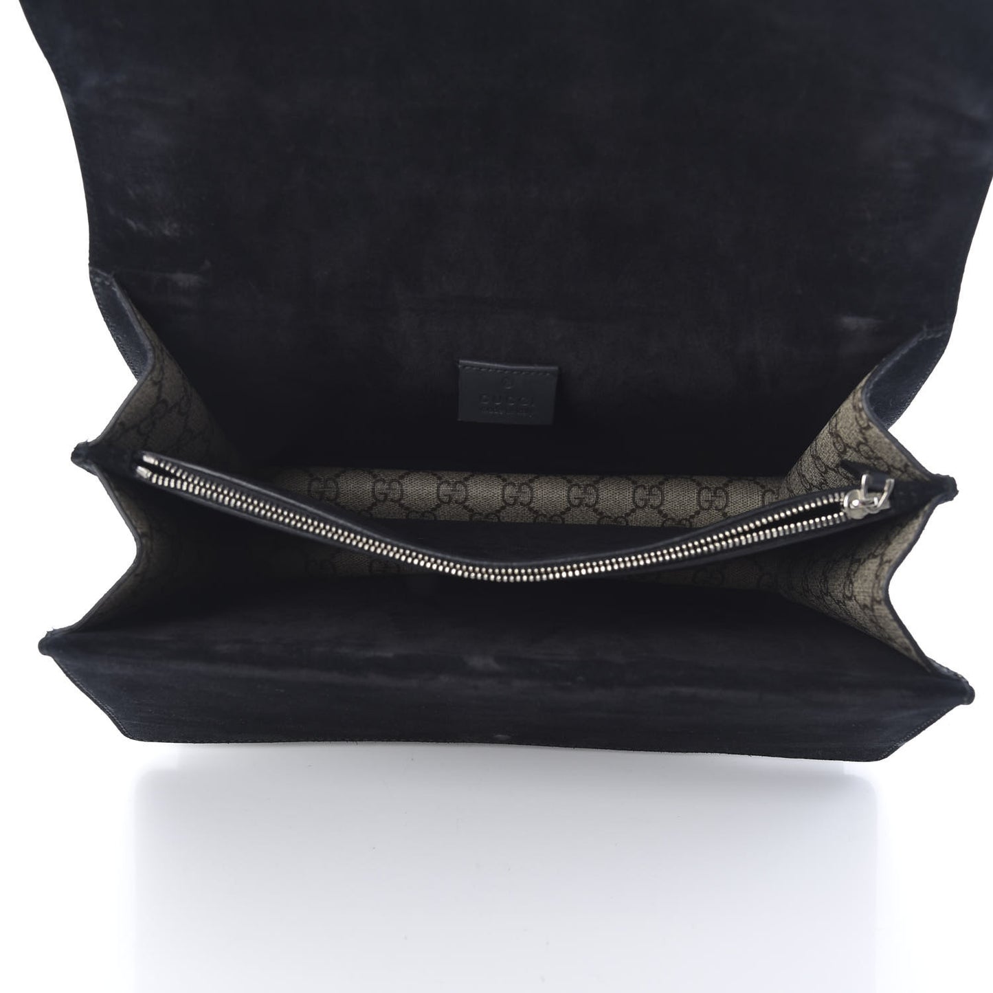 GG Supreme Monogram Medium Dionysus Shoulder Bag Black