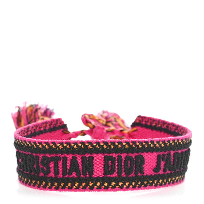 Christian Dior Woven Cotton J'Adior Friendship Bracelet Pink Multicolor 1 of 3