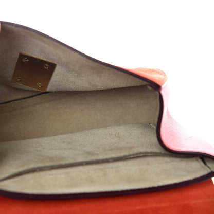 Chloe Lambskin Suede Calfskin Mini Drew Shoulder Bag Red 7 of 10