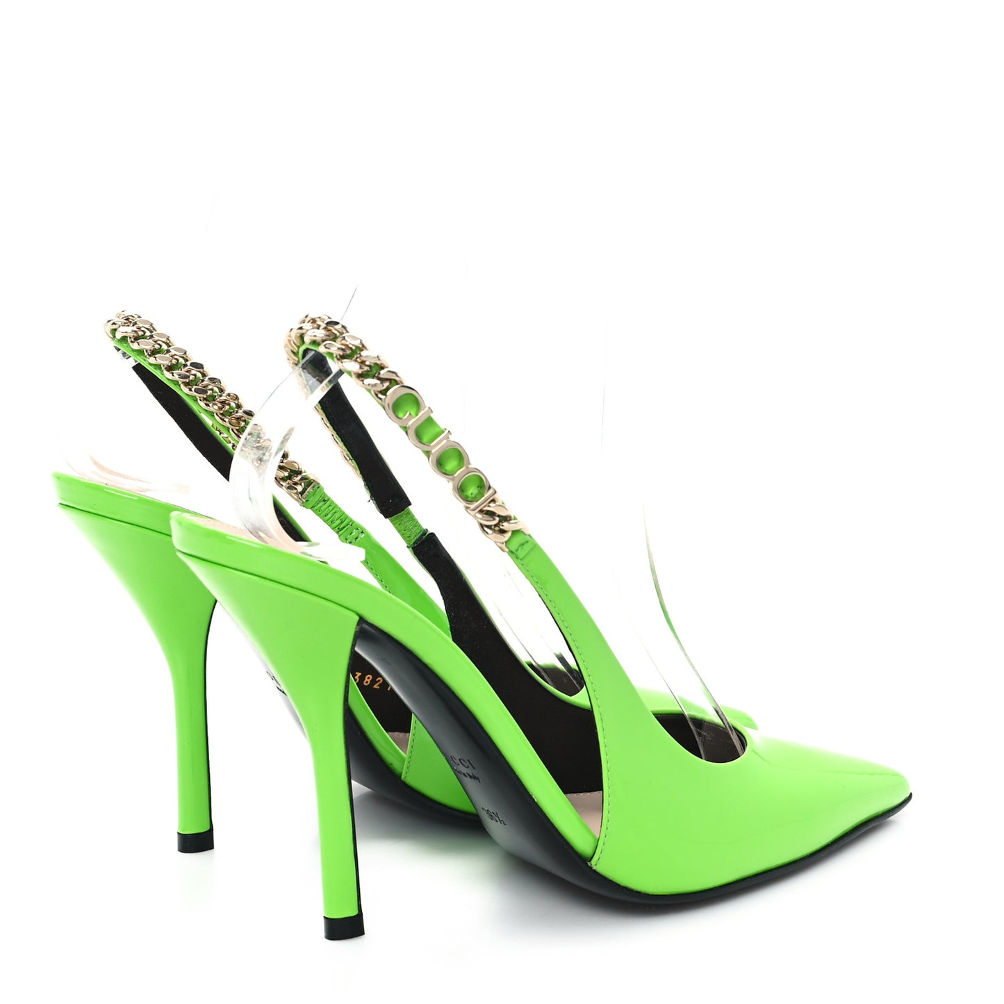 Patent Signoria Slingback Pumps 36.5 Electric Green