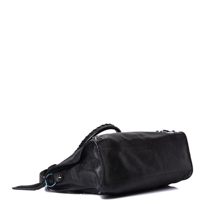 Balenciaga Chevre Iridescent Metallic Edge Hardware City Black 3 of 5