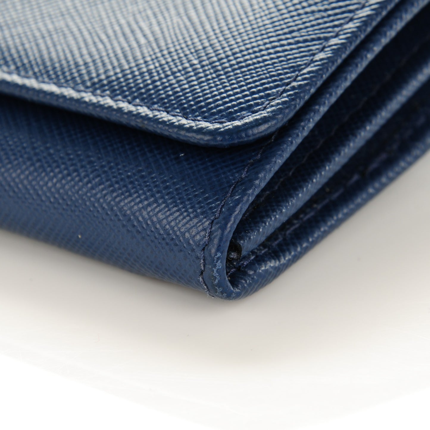 Saffiano Metal Continental Flap Wallet Bleuette