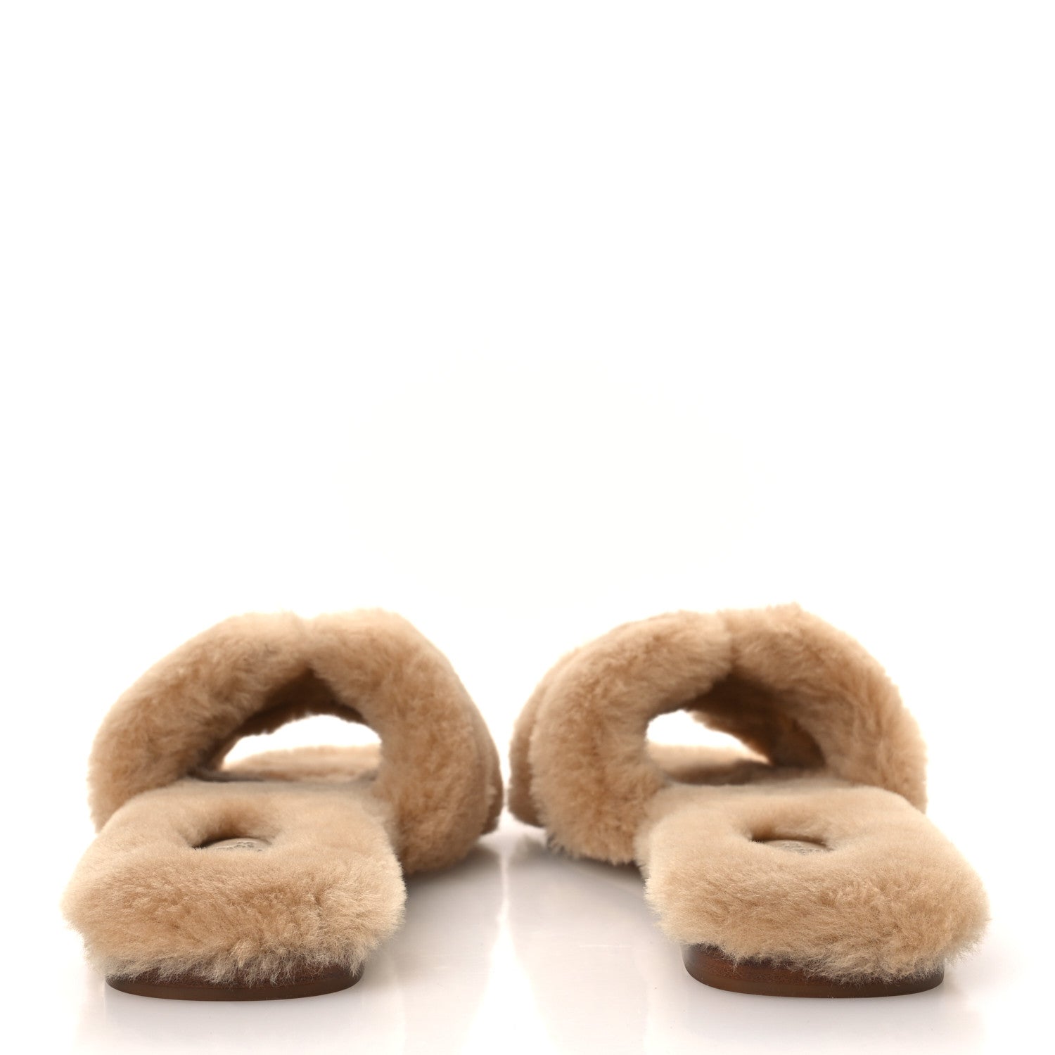 Hermes Woolskin Oran Sandals 39 Naturel 6 of 10