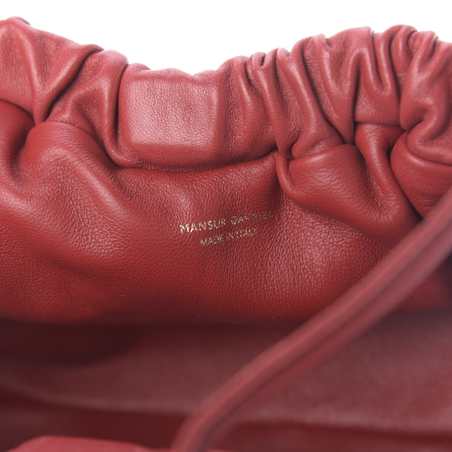 Lambskin Mini Cloud Clutch Flamma