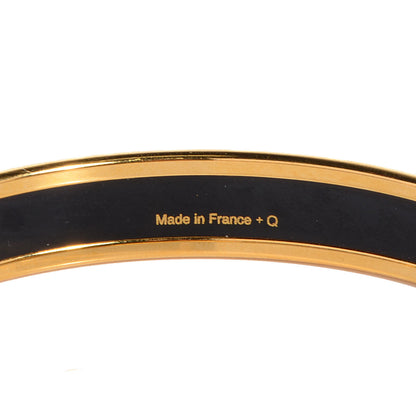 Hermes Enamel Printed Colliers de Chiens Narrow Bracelet 70 Sables 4 of 4